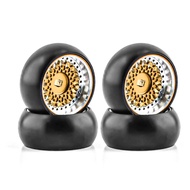 LAFEINA 4PCS RC Drift Car 25mm Tires and Alloy Wheels, Compatible with 1/28 Wltoys K969 K989 P929 28