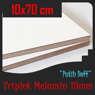 WHITE PLYWOOD 18mm 10x70 cm MELAMINE PLYWOOD 18 mm 10x70 cm Matte White