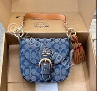 COACH KLEO17 香布雷 半月包 月亮包 多色 雙肩包 流浪包 風琴包 馬車 枕頭包 旅行包 斜孭袋 手袋 水桶包 老花 牛仔 絲絨 拼色 雙肩包 背囊 禮物 情人節 書包 聖誕節 紀念日 背