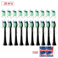 ZZOOI Replacement Brush Heads for Philips HX6064 HX6930 HX6730 HX6530 Sonic Electric Toothbrush Vacuum Soft DuPont Bristle Nozzles