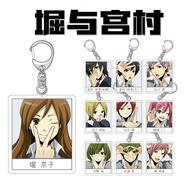 Hori and Miyamura Hori Keiko Miyamura Isei Yoshikawa Yuki Ishikawa Toru Anime Keychain Sample Displa