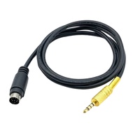 Radio audio PTT adapter cable DIN 6 to 3.5mm for YAESU FT-891/857/817/991/450D.