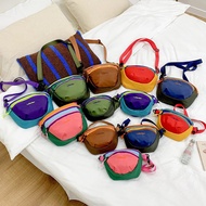 New Sports Messenger Bag Dopamine Color Small Bag Shoulder Bag