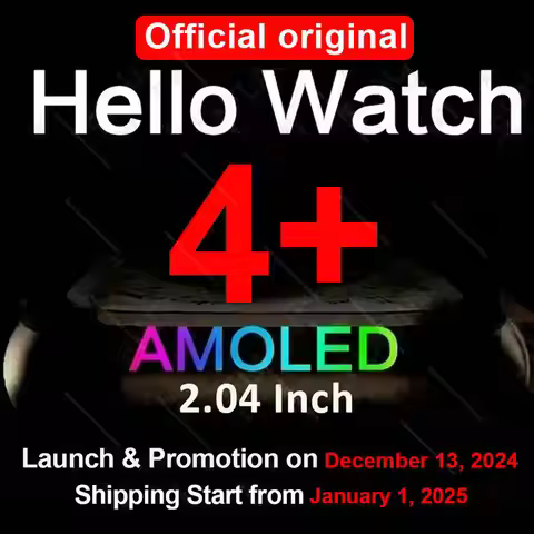2025 New Official Original Hello Watch 4 Plus ULTRA 2 Smartwatch 49mm AMOLED 4G ROM NFC GPS GPT Comp