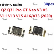 5-50pcs USB Charger dock Port For OPPO Realme Q2 Q3 i Pro GT Neo V3 V5 V11 V13 V15 A16/A73 (2020) Ch