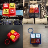 DANILO EGPWS Warning Simulator, 737 Airbus Sound Effects Pilot Keychain, Portable Plastic Aircraft R