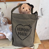 HUMAN MADE MILITARY MINI BAG Love Slogan Canvas Commuter Messenger BAG Small BAG