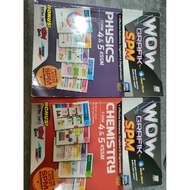 CHEAPEST  1 set 2 Books WOW GRAFIK SPM CHEMISTRY AND PHYSIC ( used )
