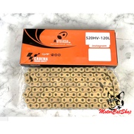 520 O-Ring Gold Chain (520HV-120L), Rantai Emas O-Ring 520-120L Gred RK Takasago