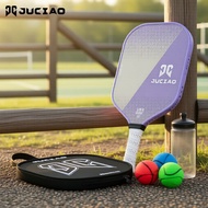 JUCIAO 16MM wide body carbon fiber pickleball paddle, honeycomb core glass fiber hybrid surface  JUC