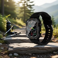 Outdoor Sports Smartwatch for Men, 3ATM Water Resistant, Big Screen, Android/iOS Bluetooth Dialer