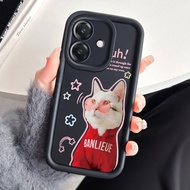 Case For OPPO A3 4G A3 Pro 5G A3X 4G A3X 5G A40 A60 5G Three-Color Cat Phone Silicone Shockproof
