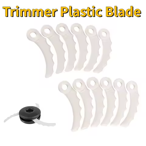 12Pcs Grass Trimmer Plastic Blades Replacement For Knives 198426-9 198383-1 DUR368AZ DUR369AZ DUR368