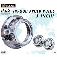 Shroud Projector Biled 3 Inch Brand AES Black/ Chrome I Kesing Projector 3inch
