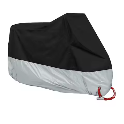 XXXXL Black/Silver Waterproof Motorcycle Cover For Harley Davidson Electra Glide Ultra Classic FLHTC