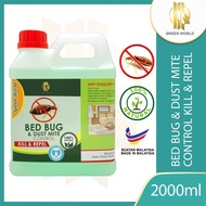 Green World bed bug&Dust mite control refil pack（2000ml）Ubat Pijat  Pepijat Spray Hama