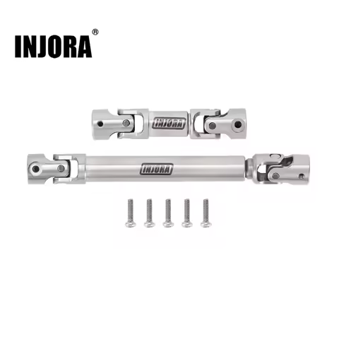 INJORA Stainless Steel Center Drive Shaft D-Shaped Hole For 1/24 RC Crawler Axial CX24 Deadbolt GX47
