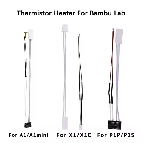Heating Tube For Bambu Lab A1 A1mini P1P P1S X1 X1C Thermistor + Ceramic Cartridge Heater For Bamboo