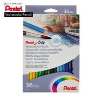 Pentel Arts ดินสอสี สีไม้ระบายน้ำ เพนเทล ด้ามยาว 24 สี