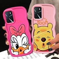 MERAH KL32 Donald Duck Pooh Casing for OPPO A16 A55 A54S A16S A55S A54 5G Case Pink