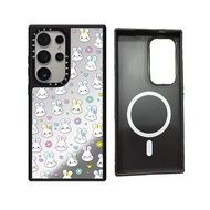 7- Samsung Galaxy S23 S24 S25 Ultra Plus phone case 2NE1 CASETIFY T'AMT'AMI Face cartoon Mirror Effe