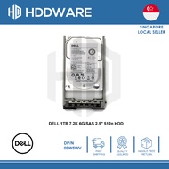 DELL 1TB 7.2K 6G SAS 2.5" 512n HDD // 9W5WV // 09W5WV // ST91000640SS // 9RZ268-150