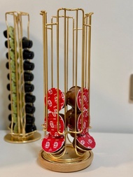 ☕️  淺金色 ⚜️ 旋轉膠囊咖啡架 Dolce  Gusto x 原木底座 🪵