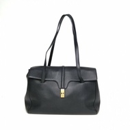 CELINE Soft16大號38黑色牛皮肩背包