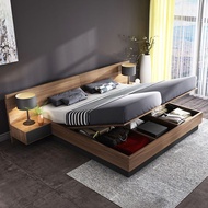 Bed Frame Solid Wood Double Bed Frame With Storage And Tatami Board Jihuanhn2.Sg