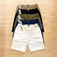 (ไซส์32-40) กางเกงขาสั้น กางเกงผ้าชิโน เอวสม็อค ทรงสลิม Superdry Chino Shorts