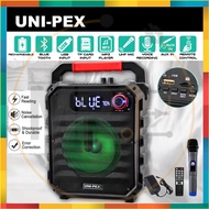 UNI-PEX WPA-281BR Wireless Portable Bluetooth Speaker Karaoke/USB/TF/AUX IN/Rechargeable/USB drive R