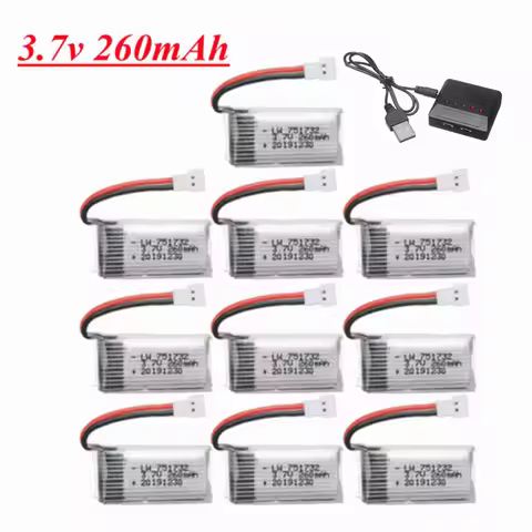 H8 H36 Battery 3.7V 260mAh Lipo Battery for Eachine H8 H36 E010 E011 E012 E013 F36 RC Quadcopter Dro