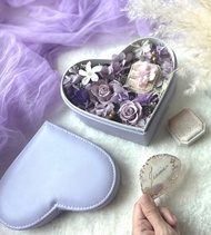 生日禮盒【客制化禮物】介指盒+介指環+永生花心型花盒