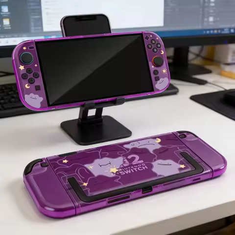 New Monster Switch 2 Split Protective Case Ditto Pattern Cover For Ns2 Game Console Anti Scratch Gam