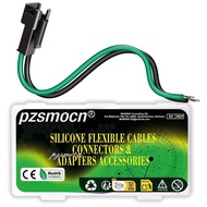 JST SM 2.5 mm Pitch 2 Pin 20AWG Silicone Cable，20Pieces IC Female Sockets Connector Wire-Wire Adapte