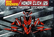 Decals Sticker Motorcycle Decals for Honda click 125 and 150 V2 017