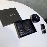 12.9 Updated Gucci Pure Leather Card Case Super Self-Reserved.Dual-use Card Holder Wallet 12 Card Sl