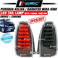 Perodua Kelisa / Daihatsu Mira Gino L700 Led Tail Lamp With 2 Signal Function ( Smoke + Chrome )