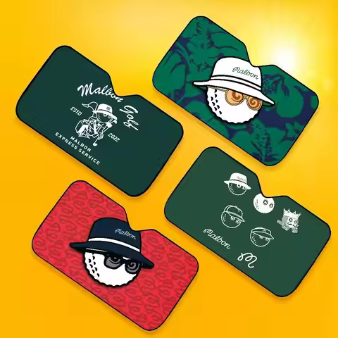 Fashion Golf MALBON Windshield Car Sunshade Funny Animal Windshield Sun Shade Window Cars Folding Ra