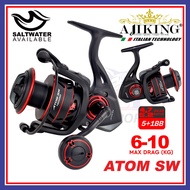 Ajiking Atom SW Mesin Pancing Spinning | Air Masin | TCE Tackles Saltwater Spinning Fishing Reel