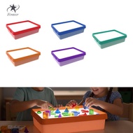 [Fenteer] Sensory Light Table Educational Toy Adjustable Three Color Modes Sensory Learning Table fo