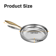 Onetwone 316 thép không gỉ chảo rán chảo chiên bít tết chảo nấu không dính Bếp ga nồi cảm ứng chung