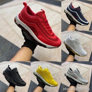 100% original (size 41-45) Nike Airmax 97 all black/white/red/yellow/Grey men s street shoes