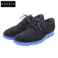 Cole Haan Zerogrand 翼尖皮鞋，男款，絨面革，海軍藍，美國尺寸 10，C21380，成色極佳 [二手]