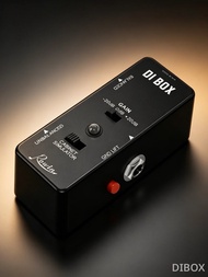 Rowin LEF-331 DI Box Pedal พร้อม Cab Simulator ควบคุม Gain ป้องกัน Ground Lift ช่องสัญญาณ XLR Balanc