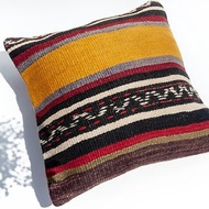 土耳其地毯抱枕套 羊毛抱枕套 kilim圖騰地毯枕頭套-中東伊朗風格