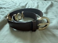 Salvatore Ferragamo 啡紅色皮帶