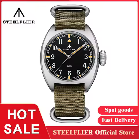 STEELFLIER Official 36MM Quartz Watch Luxury SF745 Swiss Luminous VH31 Mute Movement 20Bar Waterproo