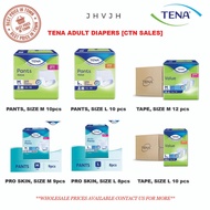 TENA ADULT DIAPERS - TAPE / PANTS / PRO SKIN // SIZE M &amp; SIZE L AVAILABLE // CTN SALES // LOWEST PRICE