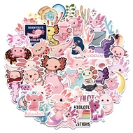 Personalized Stickers Axolotl Stick On Suitcases Cups Skateboards And More Cartoon Decals Fun